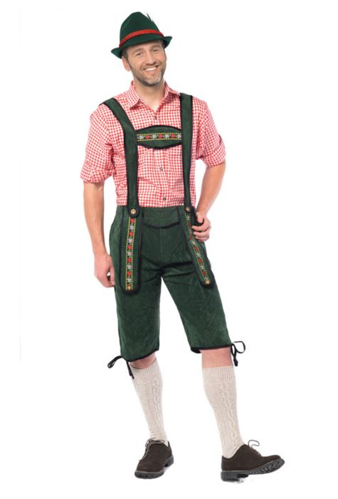 Lederhose Johann Groen 3 delige set