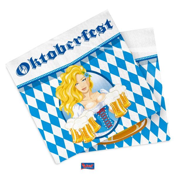 Servetten Oktoberfest (33x33 cm) (20 stuks)