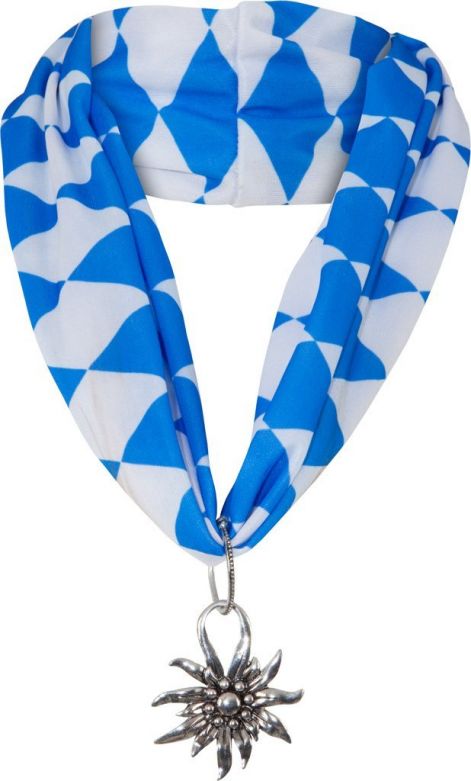 Sjaal / Ketting Blauw wit Oktoberfest