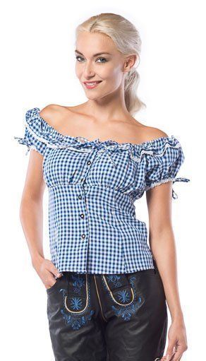 Oktoberfest Top Liesl (Blauw)