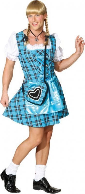 Heren dirndl 'Franzl' turquoise