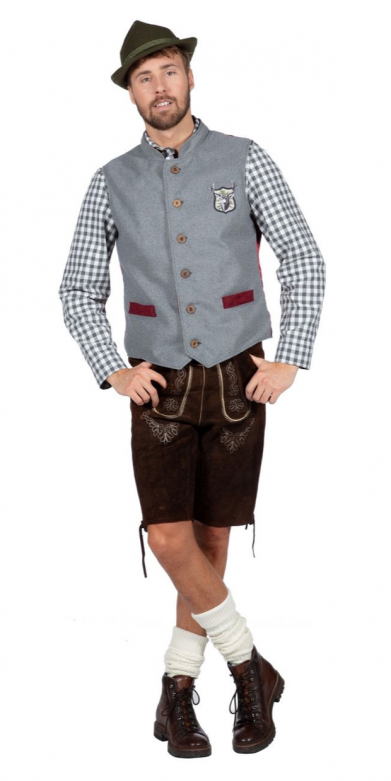 Gilet Wiesn Grijs